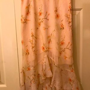 Vintage Halo by Heart & Soul Peach  Floral Skirt Size Small